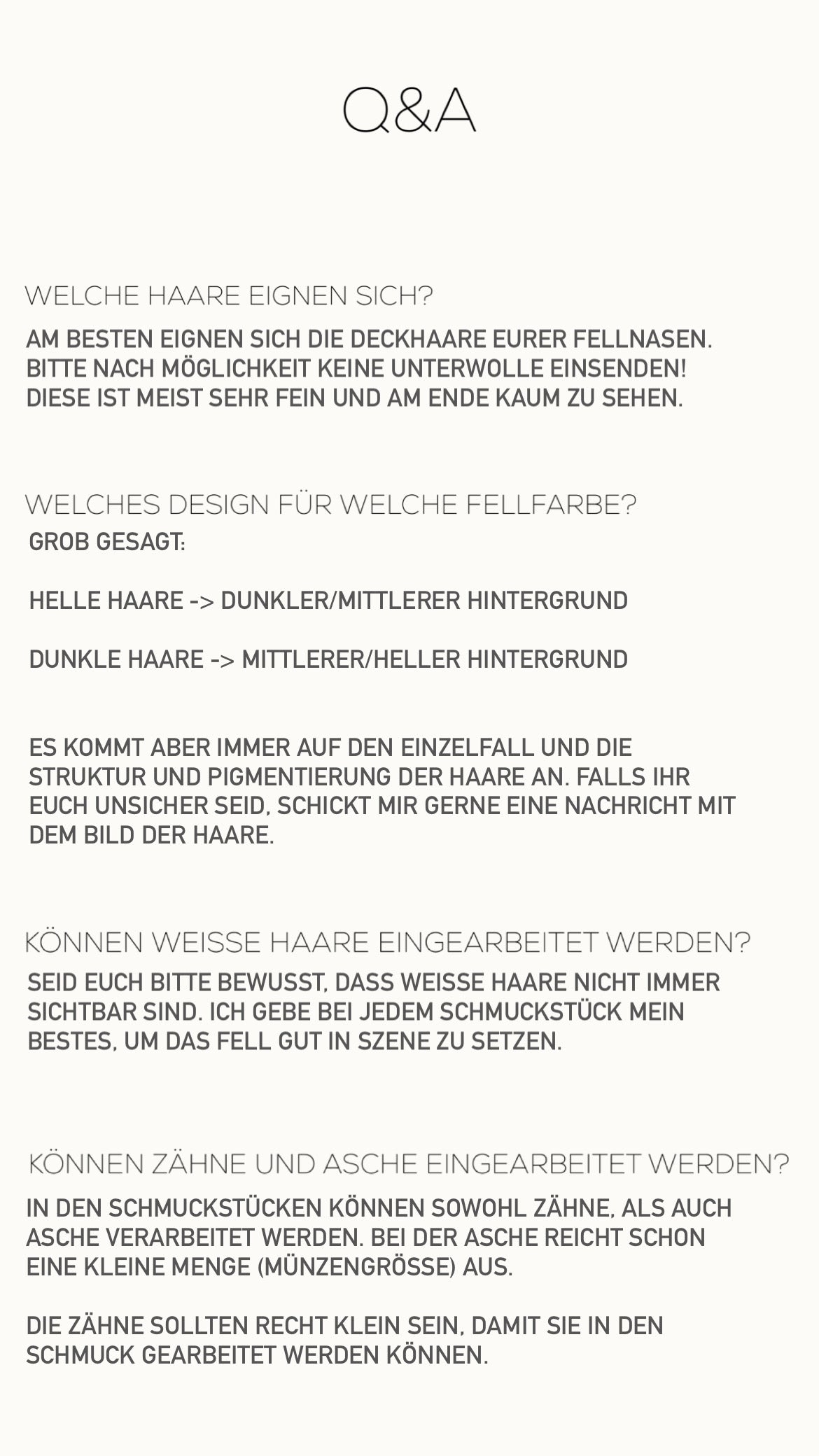 Ring mit Tierfell/Asche