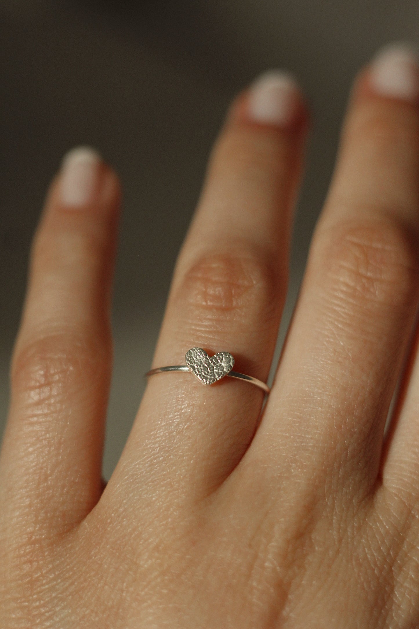Ring mit Abdruck