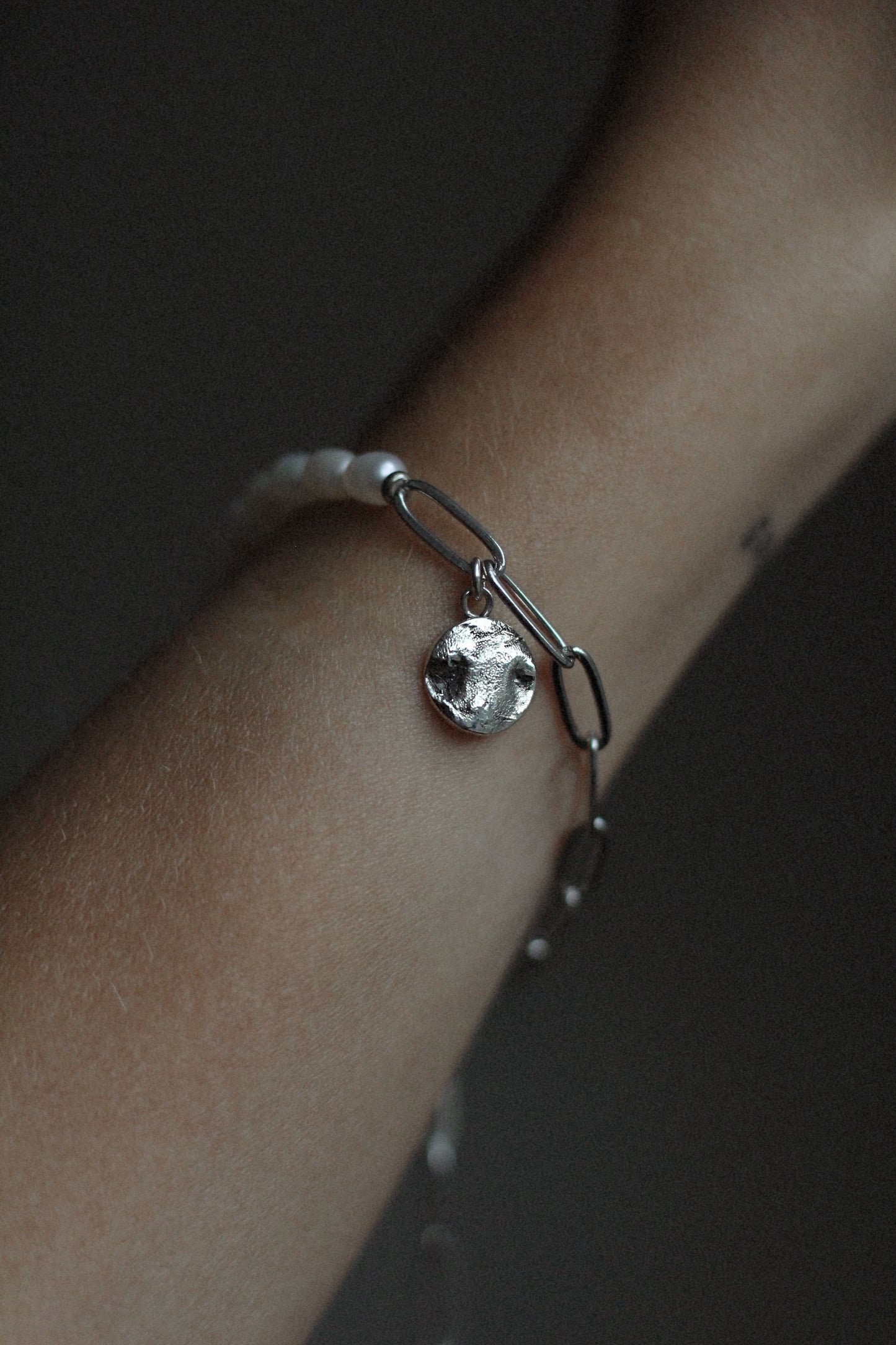 Perlmutt Armband mit personalisiertem Abdruck