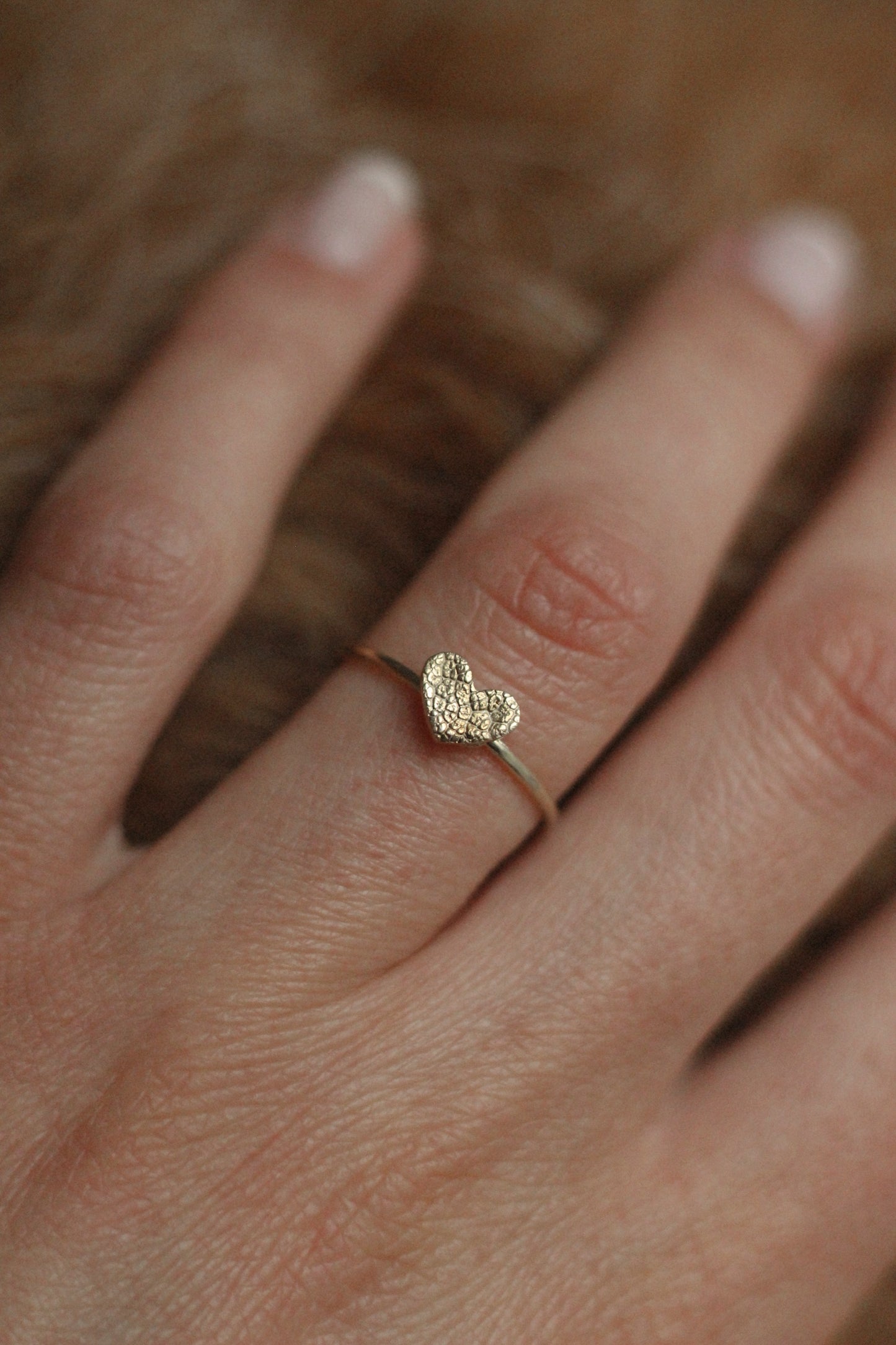 Ring mit Abdruck